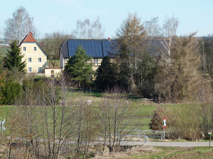 view about village and farm